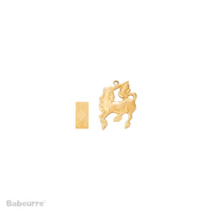 Brass Charm Unicorn and Card