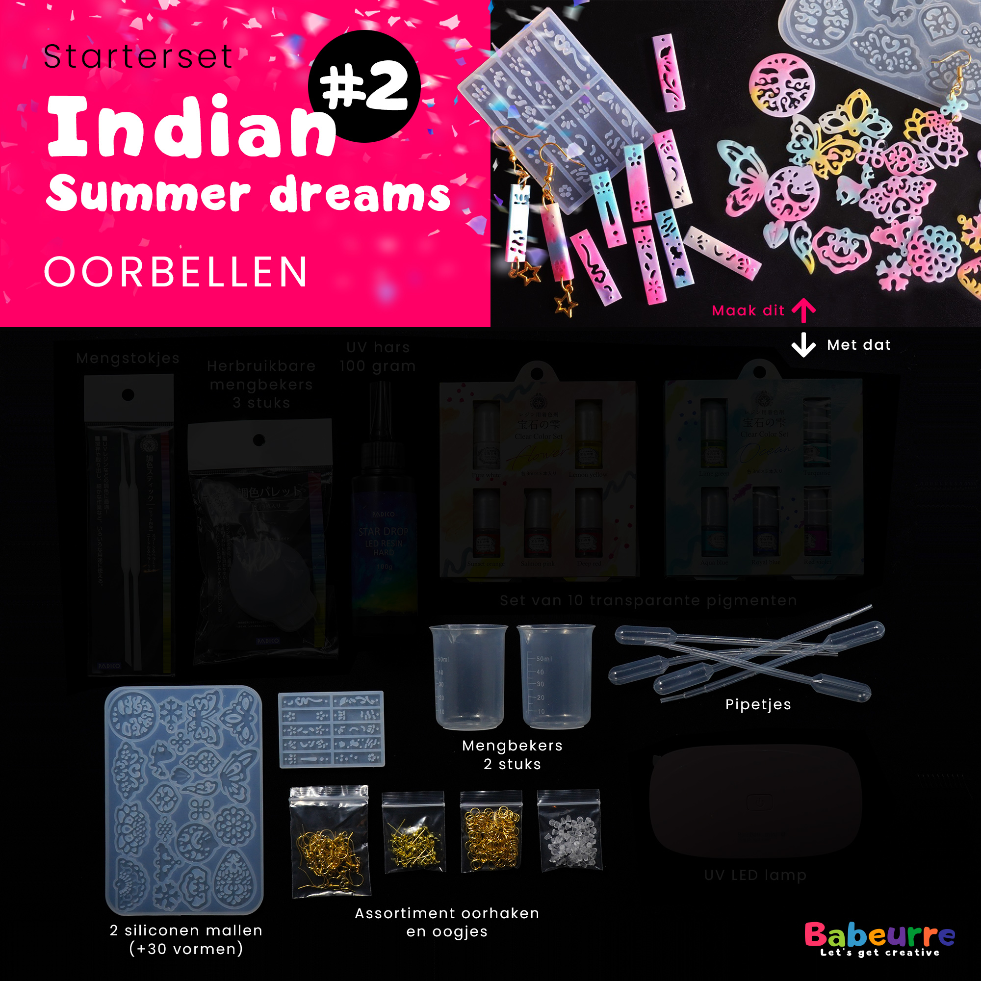 Starterset - Indian summer dreams - Oorbellen - Versie #2